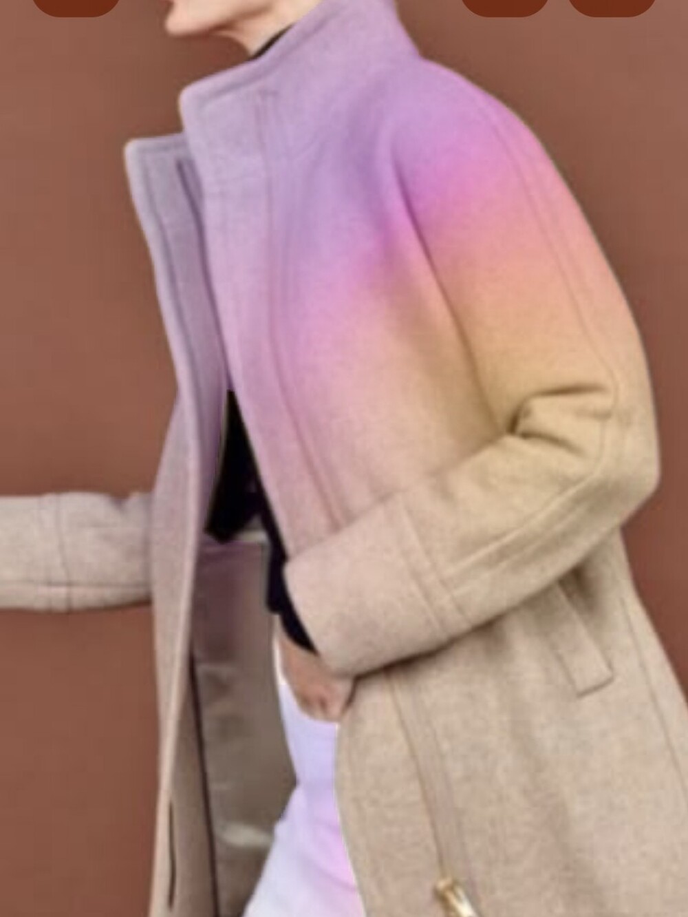 J Crew "Camel" Midlength Coat